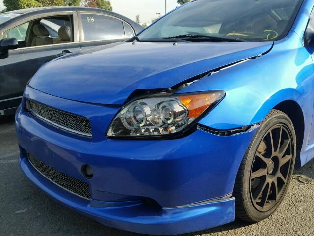 JTKDE167X60138725 - 2006 TOYOTA SCION TC BLUE photo 9