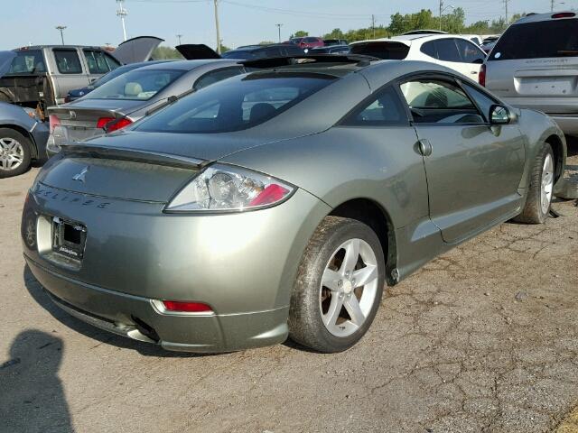 4A3AK24F48E008218 - 2008 MITSUBISHI ECLIPSE GREEN photo 4