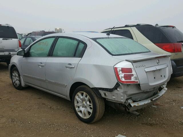 3N1AB6AP3BL609234 - 2011 NISSAN SENTRA 2.0 SILVER photo 3