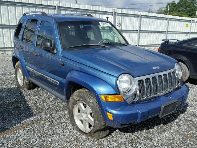 1J4GK58K95W682886 - 2005 JEEP LIBERTY LI BLUE photo 1