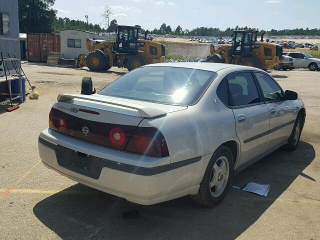 2G1WF52E049203604 - 2004 CHEVROLET IMPALA WHITE photo 4