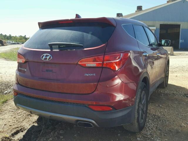 5XYZU3LB6DG079510 - 2013 HYUNDAI SANTA FE S RED photo 4