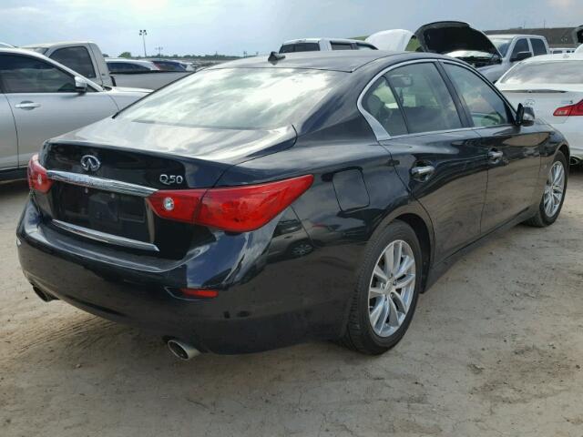 JN1BV7AP4EM692605 - 2014 INFINITI Q50 BASE BLACK photo 4