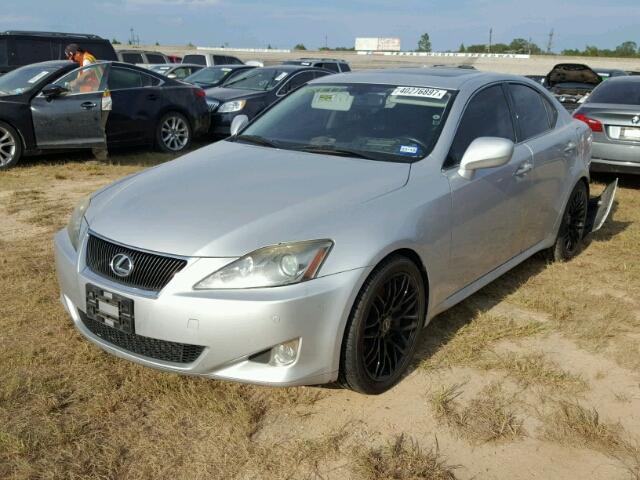 JTHBE262765000960 - 2006 LEXUS IS SILVER photo 2