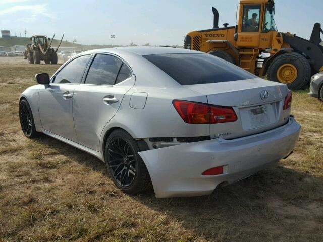 JTHBE262765000960 - 2006 LEXUS IS SILVER photo 3