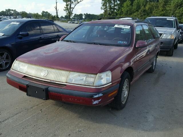 1MECM55U4LA628392 - 1990 MERCURY SABLE GS BURGUNDY photo 9