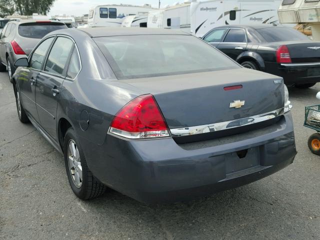 2G1WB5EK7A1223548 - 2010 CHEVROLET IMPALA LT GRAY photo 3