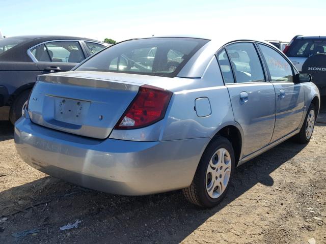 1G8AJ52F53Z196950 - 2003 SATURN ION LEVEL BLUE photo 4