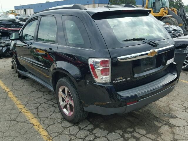 2CNDL13F076021717 - 2007 CHEVROLET EQUINOX BLACK photo 3