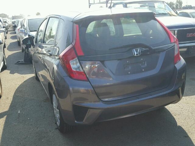 JHMGK5H52HS001252 - 2017 HONDA FIT LX Gris photo 3