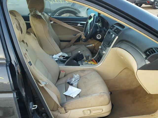 19UUA66228A049850 - 2008 ACURA TL BLACK photo 5