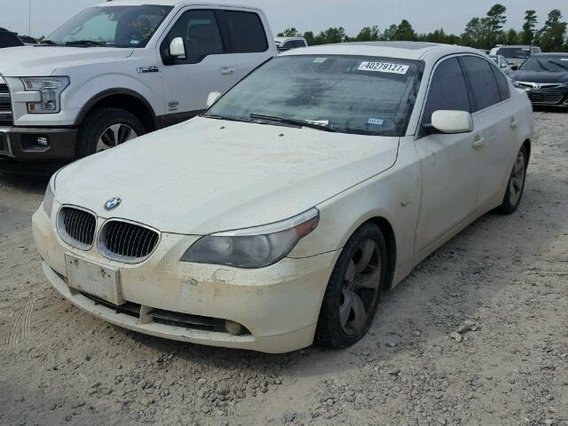 WBANE73546CM31985 - 2006 BMW 530 I WHITE photo 2