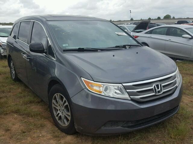 5FNRL5H60DB032846 - 2013 HONDA ODYSSEY GRAY photo 1