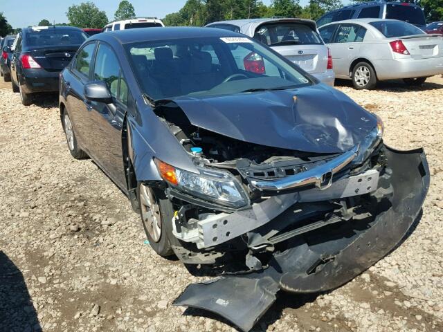 19XFB2F5XCE098954 - 2012 HONDA CIVIC LX GRAY photo 1