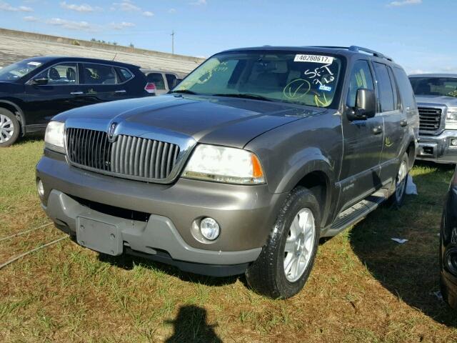 5LMEU68H73ZJ44354 - 2003 LINCOLN AVIATOR GRAY photo 2