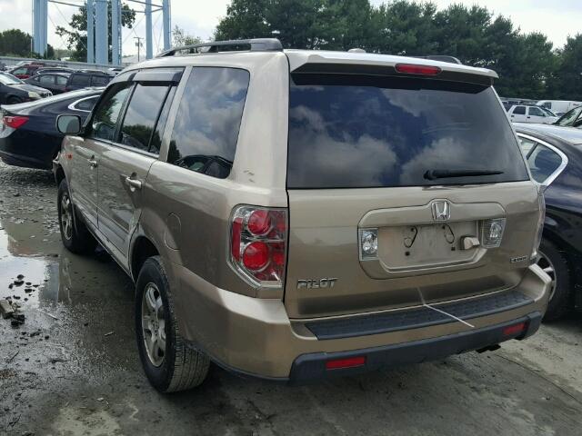 2HKYF18736H516759 - 2006 HONDA PILOT BEIGE photo 3