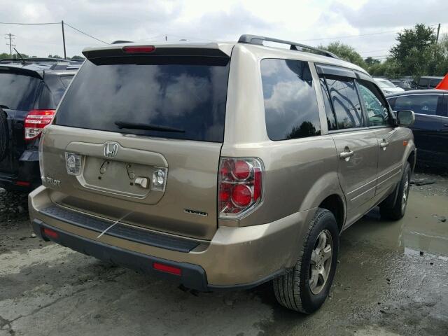 2HKYF18736H516759 - 2006 HONDA PILOT BEIGE photo 4