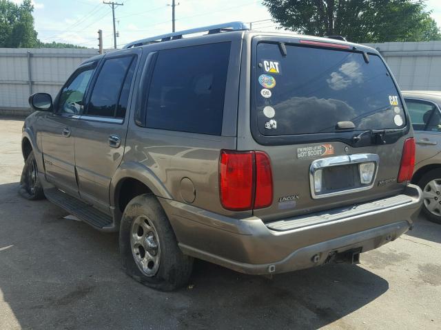5LMFU28R22LJ06540 - 2002 LINCOLN NAVIGATOR Bej foto 3