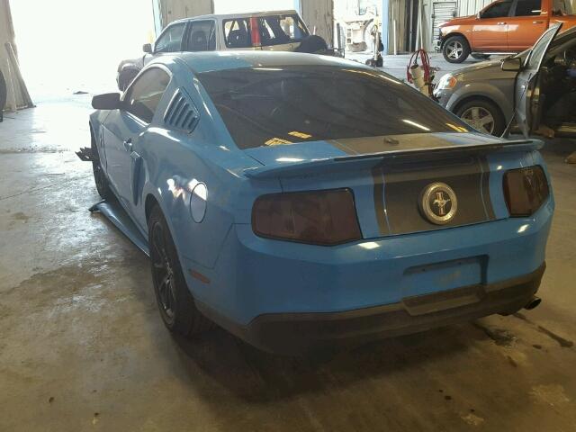 1ZVBP8AN7A5156762 - 2010 FORD MUSTANG BLUE photo 3