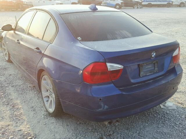 WBAVA37567NL16387 - 2007 BMW 328 BLUE photo 3