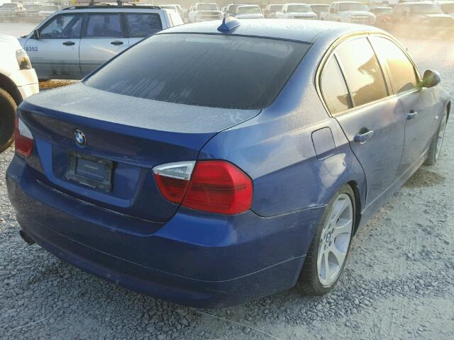 WBAVA37567NL16387 - 2007 BMW 328 BLUE photo 4