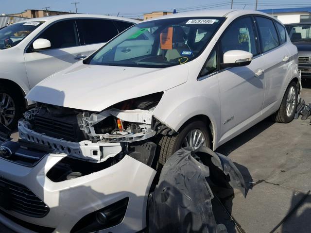 1FADP5BU4DL545655 - 2013 FORD C-MAX SEL WHITE photo 2