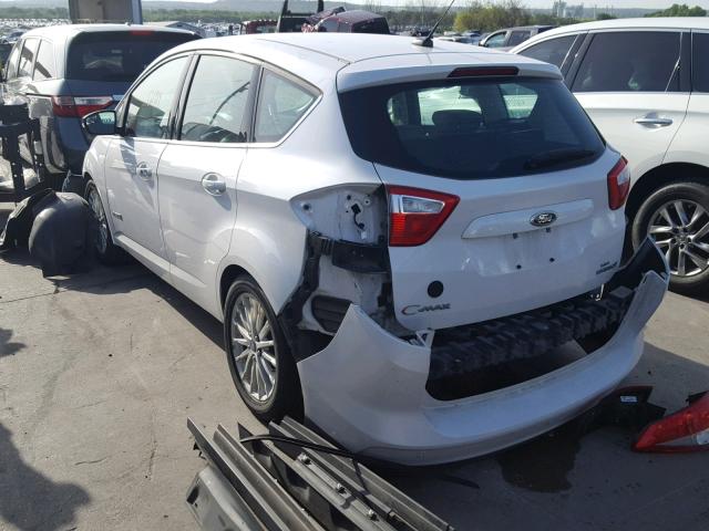 1FADP5BU4DL545655 - 2013 FORD C-MAX SEL WHITE photo 3