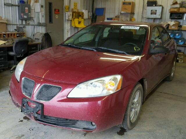 1G2ZG528654151187 - 2005 PONTIAC G6 MAROON photo 2