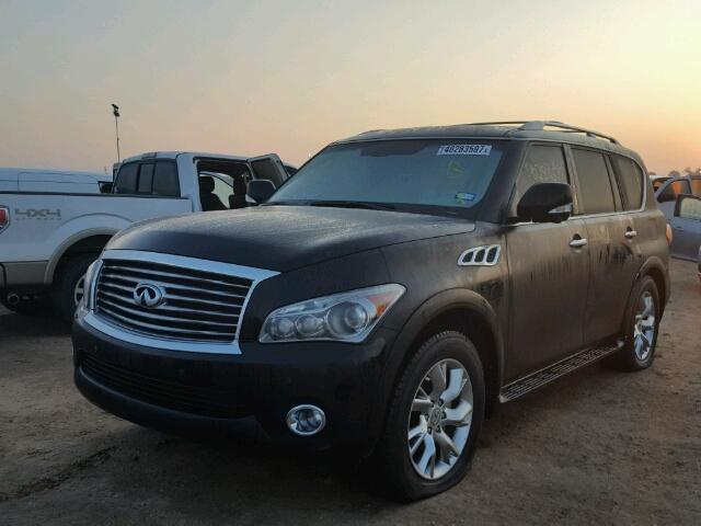 JN8AZ2ND5D9750159 - 2013 INFINITI QX56 BLACK photo 2