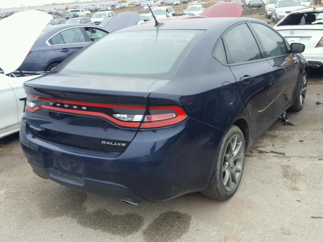 1C3CDFBB0ED680960 - 2014 DODGE DART BLUE photo 4