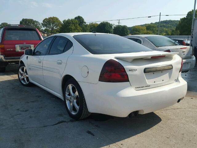 2G2WC55C461312440 - 2006 PONTIAC GRAND PRIX WHITE photo 3