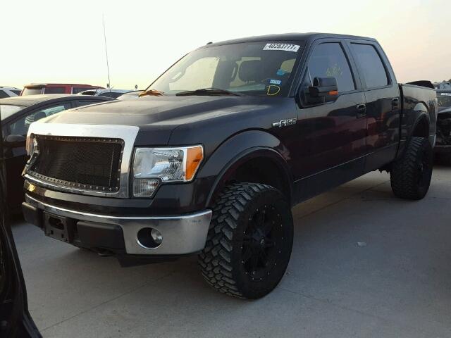 1FTFW1EFXEKD59444 - 2014 FORD F150 BLACK photo 2