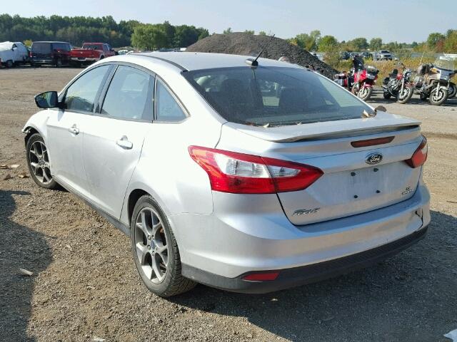 1FADP3F25EL253009 - 2014 FORD FOCUS SE SILVER photo 3