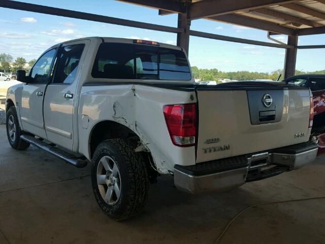 1N6AA07B34N519770 - 2004 NISSAN TITAN WHITE photo 3