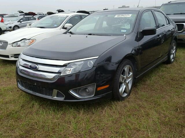 3FAHP0KC7AR422845 - 2010 FORD FUSION BLACK photo 2