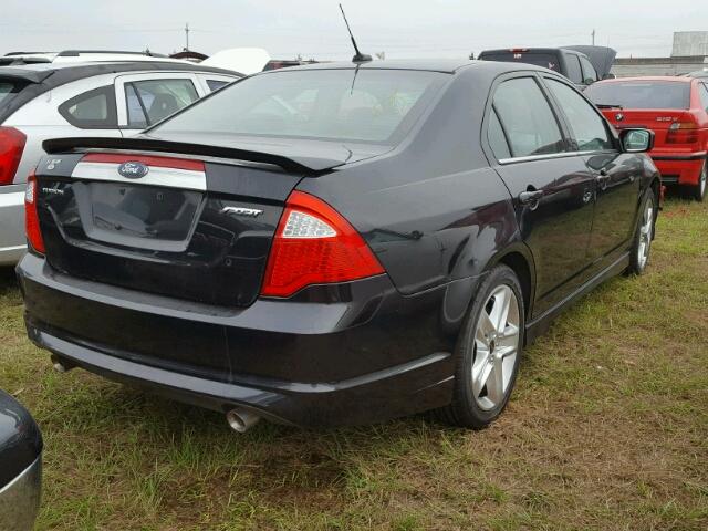 3FAHP0KC7AR422845 - 2010 FORD FUSION BLACK photo 4