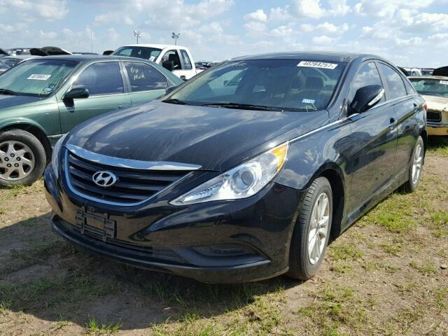 5NPEB4AC5EH900337 - 2014 HYUNDAI SONATA GLS BLACK photo 2