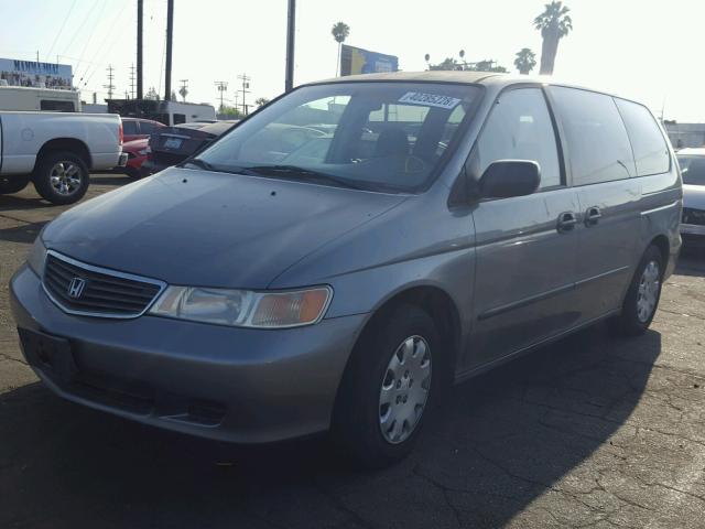 2HKRL18551H541599 - 2001 HONDA ODYSSEY LX GRAY photo 2