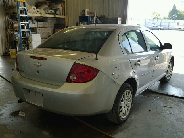 1G1AD5F58A7223123 - 2010 CHEVROLET COBALT 1LT SILVER photo 4