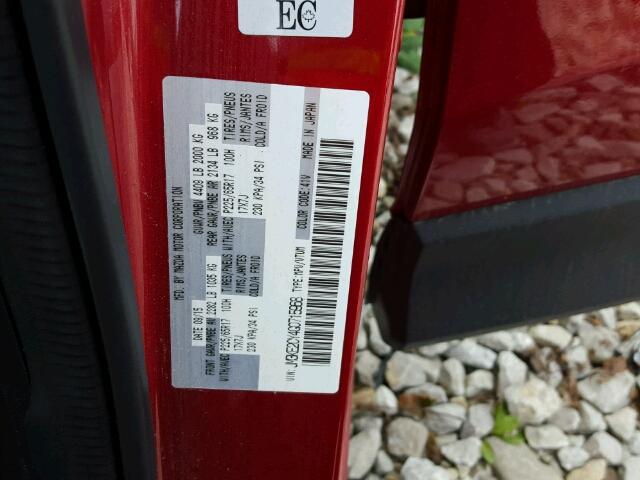 JM3KE2CY4G0715968 - 2016 MAZDA CX-5 TOURI RED photo 10