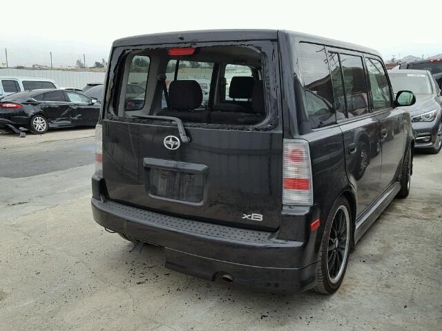 JTLKT324364043884 - 2006 TOYOTA SCION XB BLACK photo 4