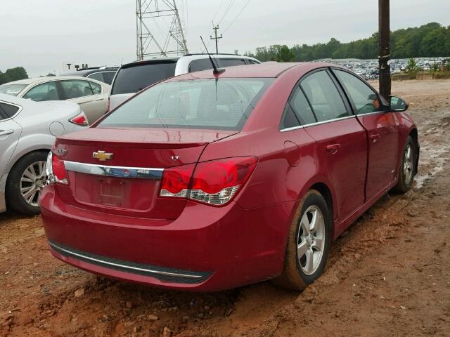 1G1PF5SC9C7259415 - 2012 CHEVROLET CRUZE LT RED photo 4