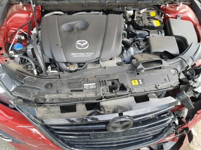 JM1BM1M30F1269786 - 2015 MAZDA 3 GRAND TO RED photo 7