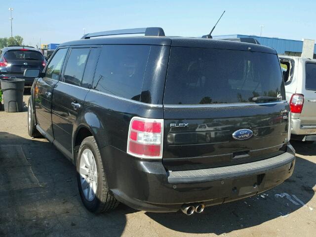 2FMHK6CC2BBD30516 - 2011 FORD FLEX SEL BLACK photo 3