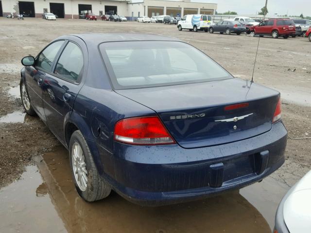 1C3EL46X25N574252 - 2005 CHRYSLER SEBRING BLUE photo 3