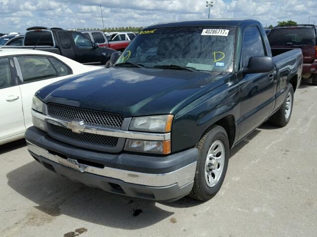 1GCEC14X25Z355801 - 2005 CHEVROLET SILVERADO GREEN photo 2