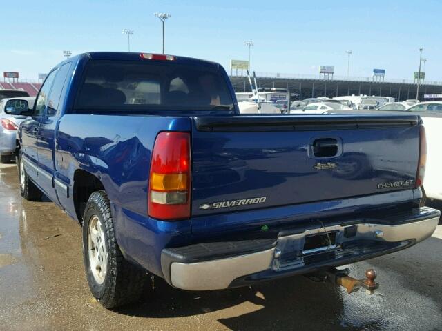 2GCEC19VXX1216678 - 1999 CHEVROLET SILVERADO BLUE photo 3