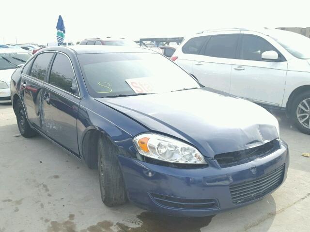 2G1WT58N581377348 - 2008 CHEVROLET IMPALA BLUE photo 1