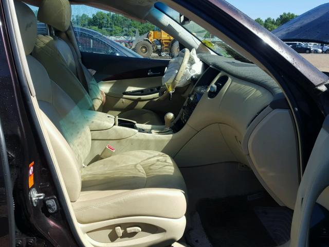 JNKAJ09F78M362225 - 2008 INFINITI EX35 BASE BROWN photo 5