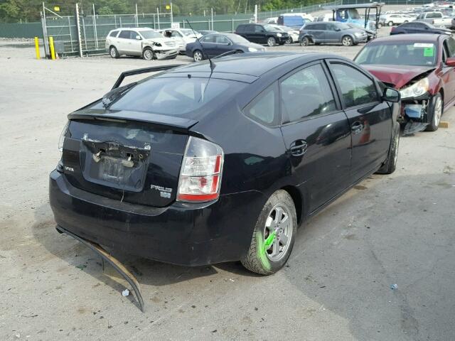 JTDKB20U153076821 - 2005 TOYOTA PRIUS BLACK photo 4